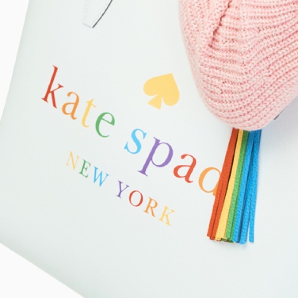 HP! KATE SPADE🌈RAINBOW TOTE! Plus free wristlet! - Picture 2 of 7